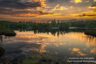 Beautiful clouds and reflections, Audie Lake