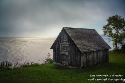 Fishing shack, Lake Superior
