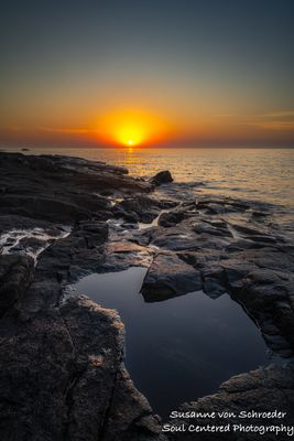 Lake Superior sunrise with puddle 1