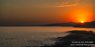 Sunset in Grand Marais behind the Sawtooth mountains 3