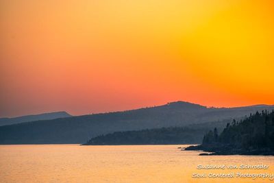 Sunset in Grand Marais behind the Sawtooth mountains 4