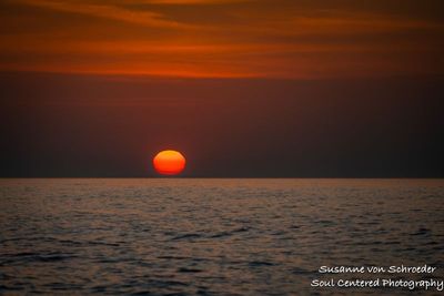 Lake Superior sunrise, orange 1