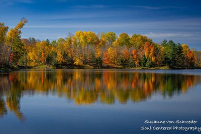 Late fall colors, reflections, Audie Lake 1