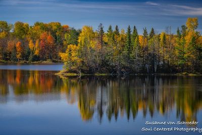Late fall colors, reflections, Audie Lake 5