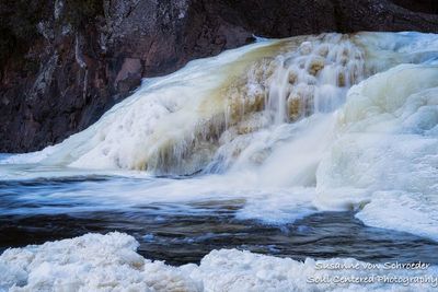 Frozen falls at Baptism River