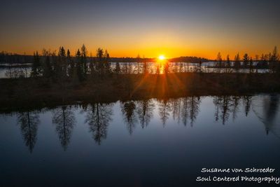 Sunset behind a bog, Chippewa Flowage