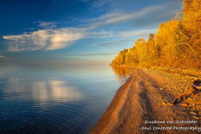 Golden hour, Lake Superior beach 1