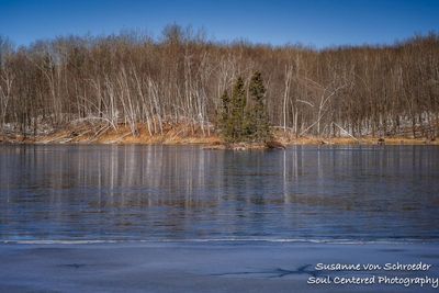 Spring at Audie Lake, ice melt 1
