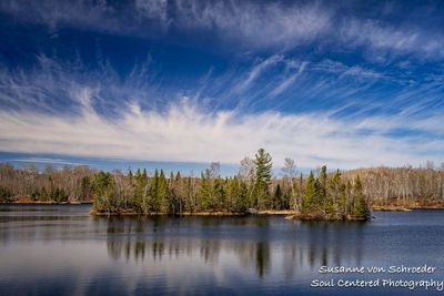 Calm Spring day with reflections, Audie Lake 1