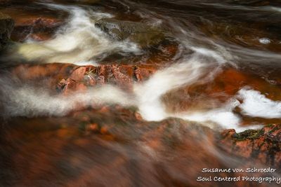 Swirling water in a creek