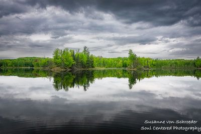 Cloudy spring day, Audie Lake