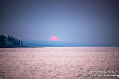 Red sunrise, north shore of Lake Superior 1
