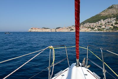 Approaching Dubrovnik