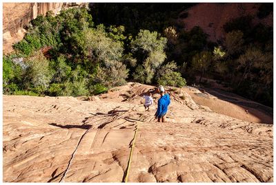 Descending into Coyote Gulch