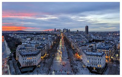 Arc de Triomphe view towards La Dfense