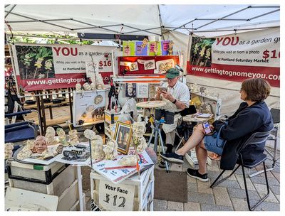 Peter Bluett Sculpture at Portland Saturday Market