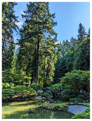 Portland Japanese Garden: Moon Bridge