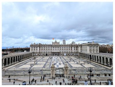 View of the Royal Palace from Almudena Cathedral balcony