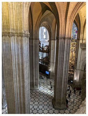Bird's eye view of Seville Cathedral