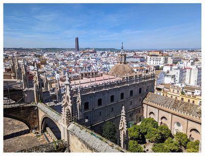 Seville Cathedral rooftop tour: View of Seville Tower
