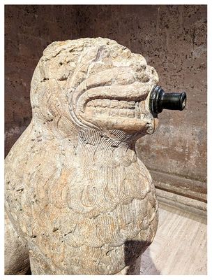 The Alhambra: Maristan stone lion fountain in the Alhambra Museum