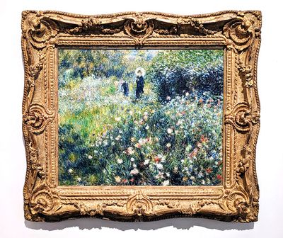 The Thyssen: Woman with a Parasol in Garden by Pierre Auguste Renoir