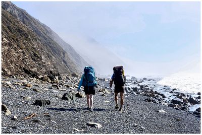 In and out of pockets of fog