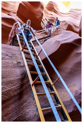 Entering Antelope Canyon