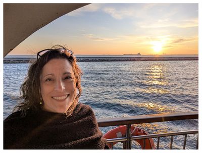 Sunset from the ferry