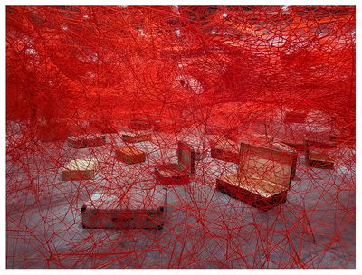 Between Worlds by Chiharu Shiota