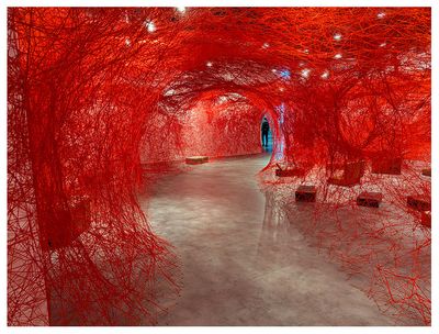 Between Worlds by Chiharu Shiota