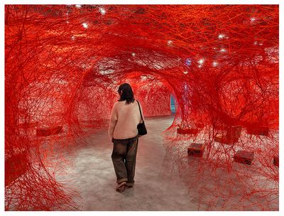 Between Worlds by Chiharu Shiota