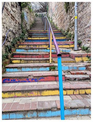 Rainbow stairs