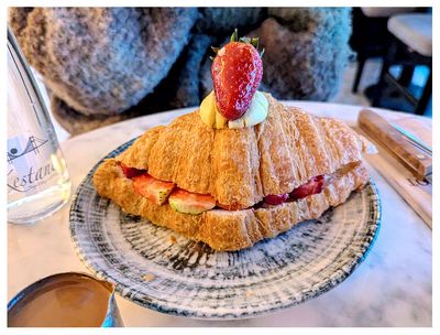 Strawberry croissant