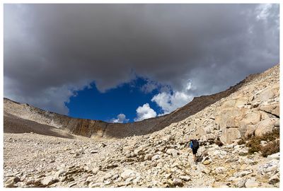 Clouds building over New Army Pass