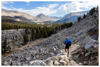 Descending down Guyout Pass