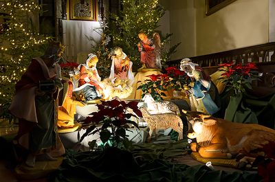 Nativity Scene At St. Stanislaus Kostka Church