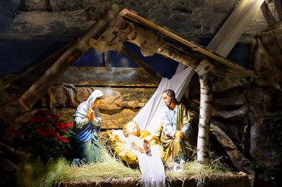 Nativity Scene At Church Of The Most Holy Savior