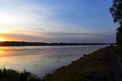 Narew River At Sunset