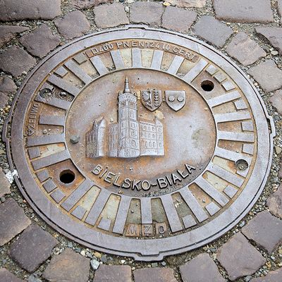 Manhole Cover In The Street