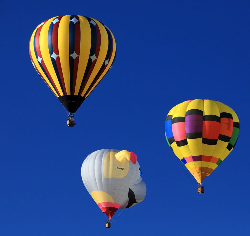 Floating into the Deep Blue Sky