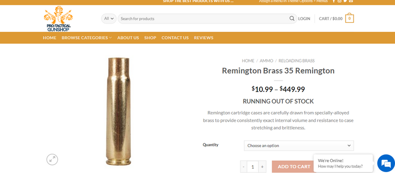 35 Remington Brass