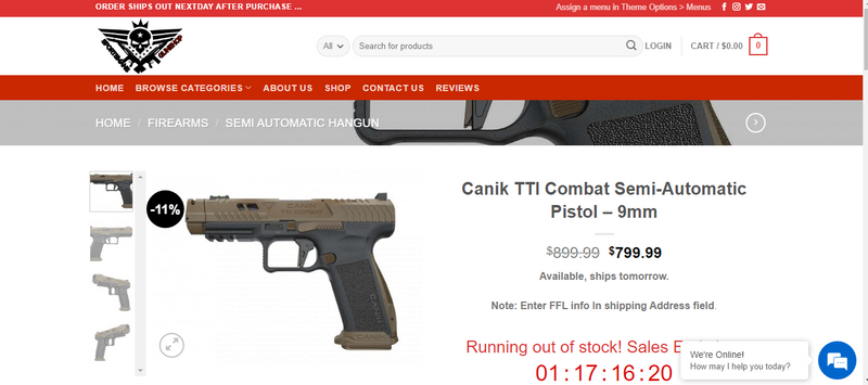 TTI combat canik for sale