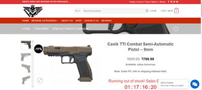 TTI combat canik for sale