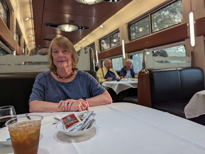 Lunch on the Amtrak Silver Star to Ft. Lauderdale