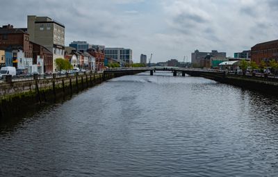 The River Lee in the center of Cork