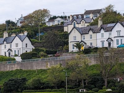 Houses above the rail station in Cobh