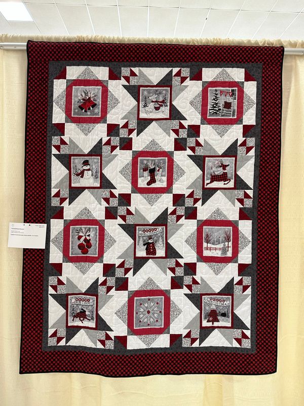 Quilt 172 by Paula Corrado - A Checkerboard Christmas