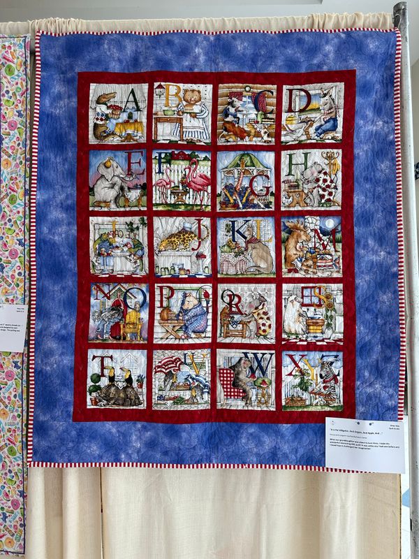Quilt 241 by Karen Dahle - A is for Alligator, and Argyle, and Apple, and 
