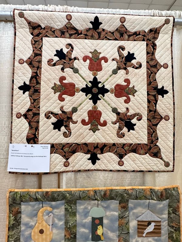 Quilt 276 by Alice Means - Butterfleurs